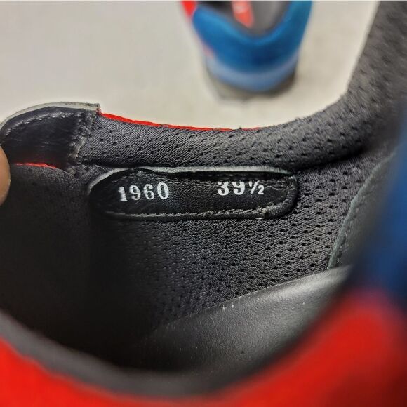 Prada Sport Womens Sneaker Shoes Sise 9 Black Red Blue Strappes Closure - Picture 9 of 16